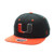 Miami Hurricanes 2-Tone Z11 Adjustable Snapback Cap - NCAA Flat Bill Zephyr Baseball Hat