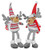 Gerson Winter Moose Plush Holiday Shelf Sitters - Set of 2