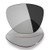 Mryok Polarized Replacement Lenses for Oakley Frogskins - Grey Photochromic