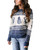Yidarton Womens Ugly Christmas Sweaters Holiday Patterns Reindeer Tree Knit Pullover?NavyXL