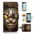(For iPhone 8/iphone 7) Wallet Case Cover & Screen Protector Bundle! A6234 Cheshire Cat Evil