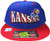 Kansas Jayhawks BlueRed Two Tone Plastic Snapback Adjustable Plastic Snap Back HatCap
