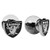 NFL Siskiyou Sports Fan Shop Las Vegas Raiders FrontBack Earrings One Size Team Color