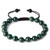 HASKARE Mens Tiger Eye Bracelets Natural Stone Tiger Eye Lava Rock Obsidian Beads Bracelet 7-8 F-Malachite