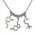 Boutique Academia Serotonin Dopamine and Acetylcholine Neurotransmitter Brain Molecule Necklace - Science Jewelry