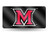 NCAA Rico Industries Laser Inlaid Metal License Plate Tag Miami Redhawks