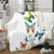 Merryword Butterfly Throw Blanket Butterfly Blanket Colorful Butterflies Printed Soft Sherpa Fleece Blanket Teens Adults Blanket for Bedroom Couch Throw50x60 Butterfly