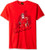 DC Comics Mens Batman Short Sleeve T-Shirt Red X-Large