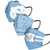 UNC Tar Heels NCAA Mens Matchday Face Cover - 3 Pack