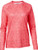 Field   Stream Womens Long Sleeve Tech Tee Floral Calypso Coral X-Large