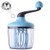 Egg Whisk  Separators Plastic Hand Crank Push Whisk Blender for Home - Versatile Tool for Egg Beater Milk Frother Hand Push Mixer Stirrer - Kitchen Utensil for Blending Whisking Beating   Blue