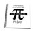 3dRose db-202810-1 Pi Day Once in a Lifetime Drawing Book 8 by 8-Inch