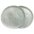 roro Ceramic Stoneware free-form Hand-Thrown Dinner Plate 11 Set of 2 Mottled Egg Gray