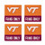 Fans Only Virginia Tech NCAA Logo 4 x 4 Absorbent Ceramic Coasters Pack of 4