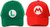 Retail Sales Solutions Super Mario and Luigi Baseball Cap Gift Bundle