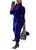Women Casual 2 Piece Sport Outfits Long Sleeve Pullover High Neck Sweatshirt and Drawstring Bodycon Long Pants Sweatsuits Jogging Suits with Pockets Clubwear Tracksuit Set Blue Medium