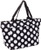 SilverHooks Womens Polka Dot Insulated Lunch Tote Bag (Black & White)