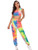 SweatyRocks Womens Casual Two Piece Outfits Tie Dye Tank Top and Sweatpants Tracksuit Set Multicolor M