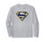 Superman Maize   Blue Shield Grey Longsleeve T Shirt