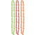 amscan Fiesta Cinco De Mayo Plastic Bead Necklace Assorted Colors Party Accessory  12 Pk_