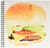 3dRose db-43705-1 Giant Hamburger N Bun-Drawing Book 8 by 8-Inch