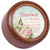 Cottage Garden Grandma Woodgrain Finish Round Jewelry Music Box - Plays Song Amazing Grace
