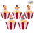 Circus Animal Cupcake Toppers and Wrappers for Carnival Circus Birthday Party Cupcake Supplies -24 Pack Cupcake Toppers and 24 Pack Wrappers