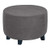 Round Ottoman Slipcover Ottoman Covers Slipcover Footstool Protector Covers Storage Stool Ottoman Covers Stretch with Elastic Bottom Feature Real Velvet Plush Fabric Large Gray