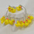 Cute Yellow Rubber Duck Duckie Earrings Necklace and Bracelet Set