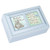 Cottage Garden Baptized in Christ Gods Love Matte Blue Jewelry Music Box Plays Jesus Loves Me