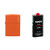 Zippo Orange Matte Logo Pocket Lighter with 12 oz Lighter Fluid