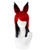 C-ZOFEK Hazbin Hotel Alastor Cosplay Wig With Ears Red