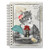 Punch Studio Stationery Spiral Bound Lined Journal - Lady Cat