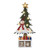 Kilipes Christmas Tree Wooden Advent Calendar with LED Light Countdown to Xmas Advent Calendar Tabletop Christmas Countdown with Number Blocks Decoration