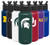 Simple Modern NCAA Michigan State Spartans 32oz Water Bottle with Straw Lid Insulated Stainless Steel Summit - MSU