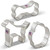 Dog Cookie Cutter Set - 3 Piece - Labrador Dog, Paw Print, and Dog Bone - Ann Clark Cookie Cutters - US Tin Plated Steel