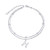 H Anklet for Women S925 Sterling Silver Adjustable Foot Ankle Bracelet with Initials Anklets for Girls