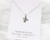 Tiny Hummingbird Sterling Silver Charm Necklace Bird