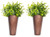 Monarch Abode 20611 Copper Finish Hand Hammered Metal Wall Planter