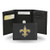 NFL Rico Industries Embroidered Leather Trifold Wallet New Orleans Saints