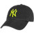 47 Brand New York Yankees Clean Up Hat Cap BlackNeon Green