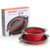 Collapsible Colanders Set, 2 Pack include, Sizes 8" - 2 Quart and 9.5" - 3 Quart, Food-Grade kitchen Strainer, Space-Saver Folding Strainer Colander, Dishwasher Safe (Red)