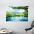 Ambesonne Rustic Tapestry Lake in Deep Forest Fed by Several Waterfalls in Summer Idyllic View Print Wide Wall Hanging for Bedroom Living Room Dorm 60 X 40 Blue Green