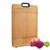 HOLYMOOD Organic Bamboo Cutting Board for Kitchen Meat Steak Butcher Block Cheese Pizza Serving Tray Normal Size13_8x19_7
