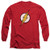 Justice League DC Comics Flash Logo Adult Long Sleeve T-Shirt Tee