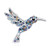RAINBOW BOX Hummingbird BroochBlue Broches Jewelry with Swarovski Crystal Womens Brooches   Pins RAINBOW BOX Hummingbird BroochBlue Broches Jewelry with Swarovski Crystal Womens Brooches   Pins