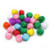 Creativity Street PACAC81533BN Glitter Pom Pons Assorted Colors 33 mm 40 Pieces Per Pack 2 Packs