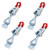 ZXHAO GH-4001 Quick-release Toggle Clamps 150Kg 330Lbs Holding Capacity Anti-slip Horizontal Clamps 4pcs