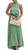 PRETTYGARDEN Womens Casual Halter Neck Sleeveless Floral Long Maxi Dress Backless Loose Ruffle Sundress with Belt Green