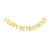 Happy Retirement Banner, Gold Glitter Letters Bunting, Retirement Party Decors